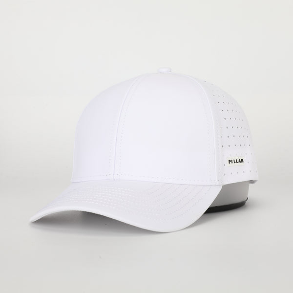 Ryder Hat in white, gym bag hat | PILLAR