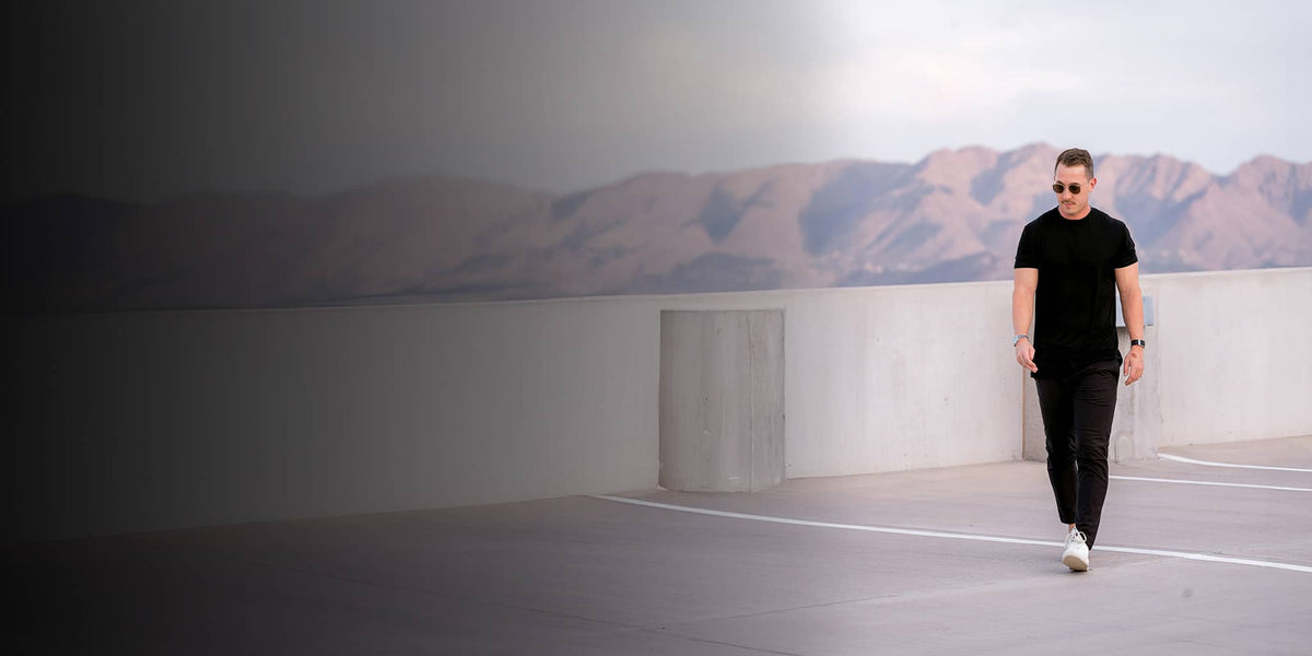 Tonal logo free performance wear, desert architecture | PILLAR