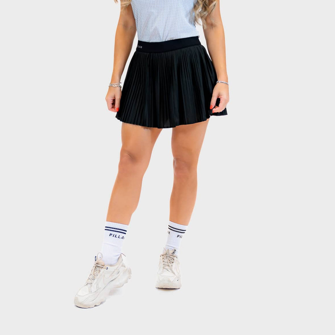 Lauren Skirt in Black, monochrome anchor piece | PILLAR