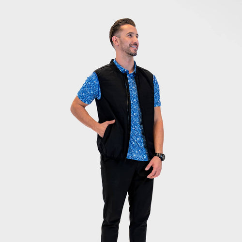 Kevin Vest in Black, tonal layer with no visible branding | PILLAR