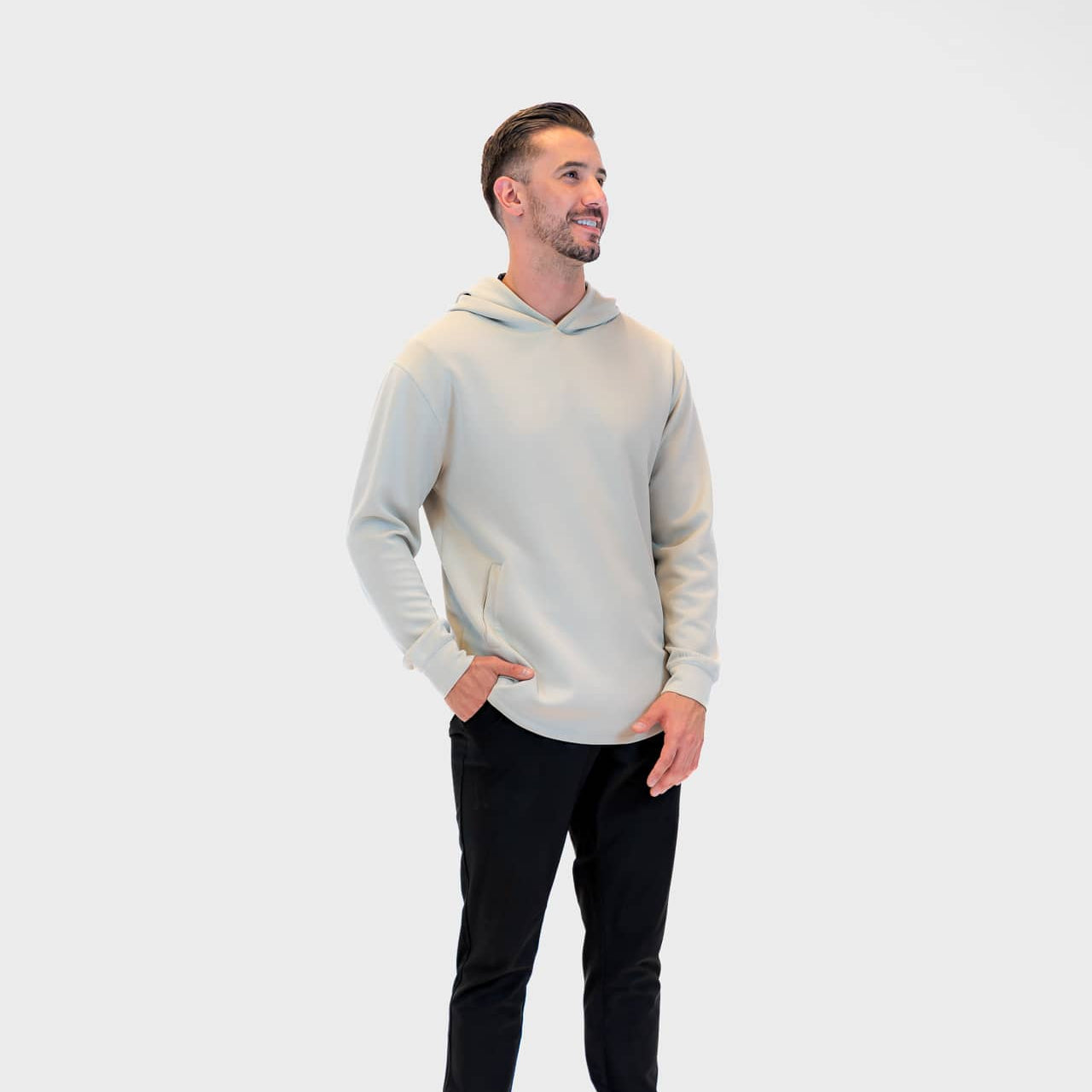 Hayden Hoodie in Light Grey, layering for a Grand Canyon day trip from Phoenix | PILLAR