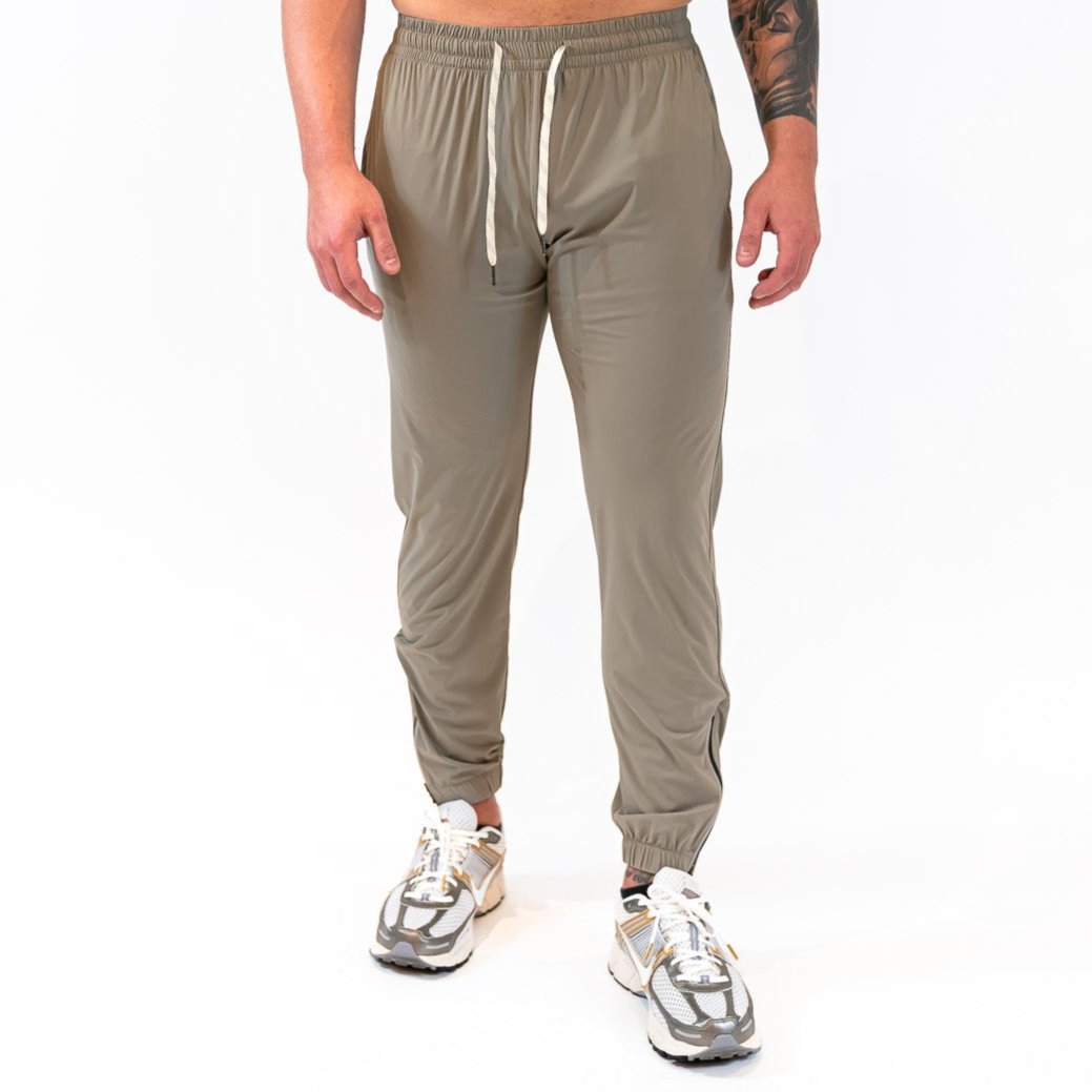 James Jogger in Tan, warm neutral tonal bottom | PILLAR